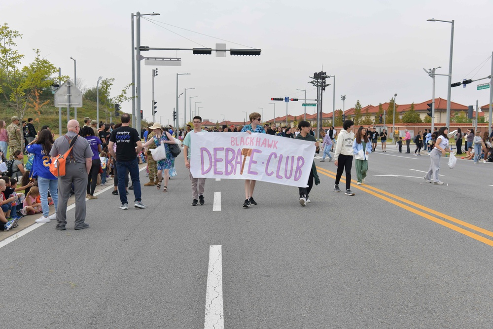 USAG Humphreys Shows School Spirit During Annual Homecoming Parade