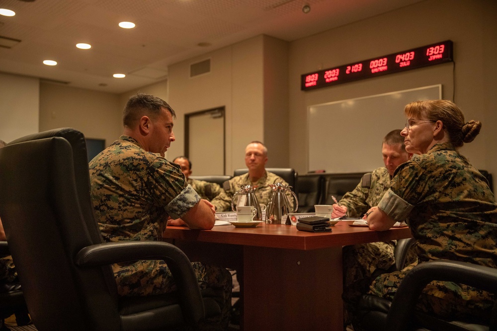 Helping Hand: U.S. Navy Rear Adm. Pamela Miller, Medical Officer of the Marine Corps, visits Marine Corps Air Station Iwakuni