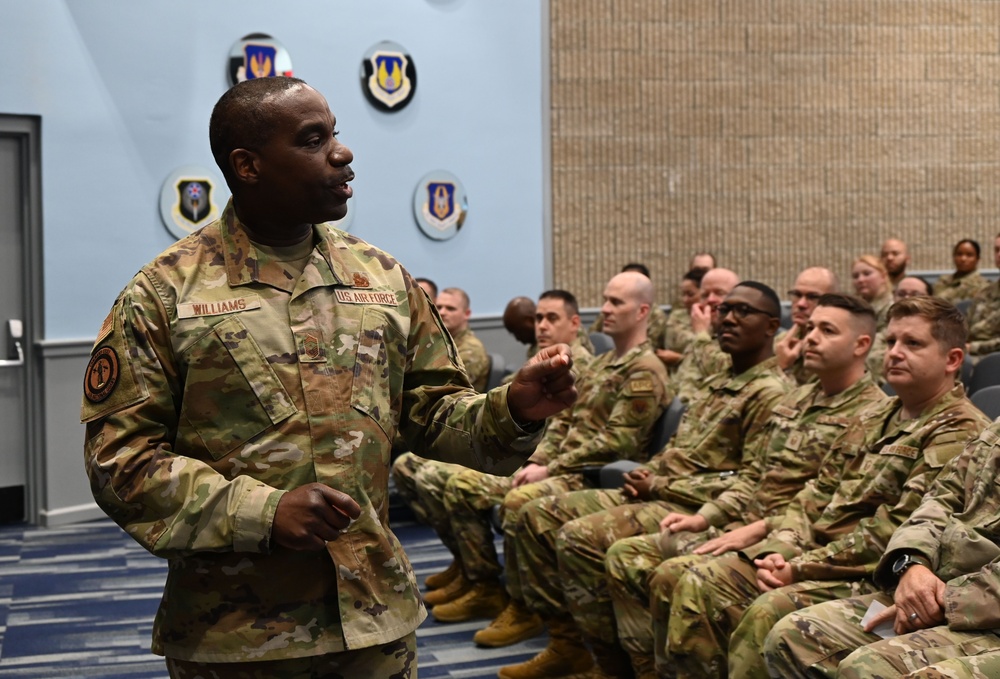 ANG Command Chief visits First Air Force and 101st Air and Space Operations Group