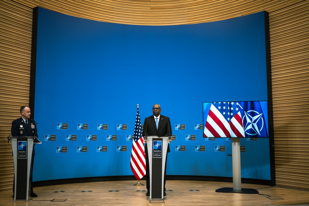 SECDEF Austin Attends NATO Ministerial’s in Brussels