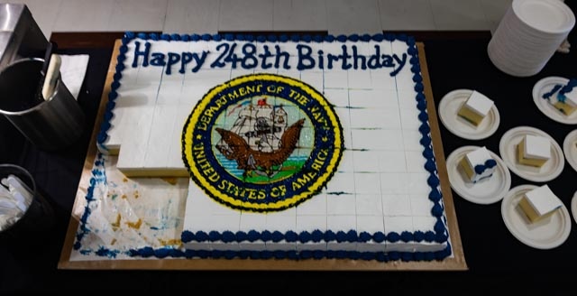 Honoring 248 Years: Camp Foster Mess Hall for the U.S. Navy's Birthday Meal