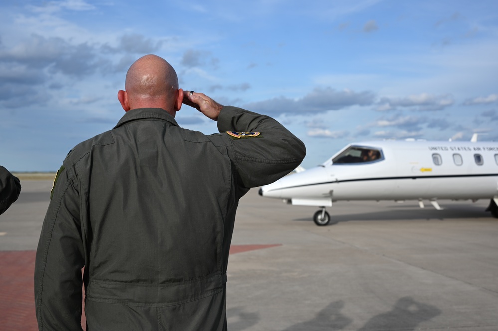 Air Mobility Command commander Gen. Mike Minihan visits Laughlin AFB