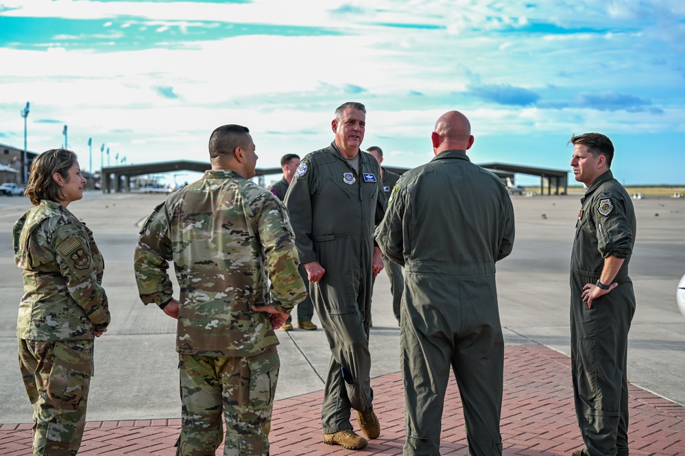 Air Mobility Command commander Gen. Mike Minihan visits Laughlin AFB