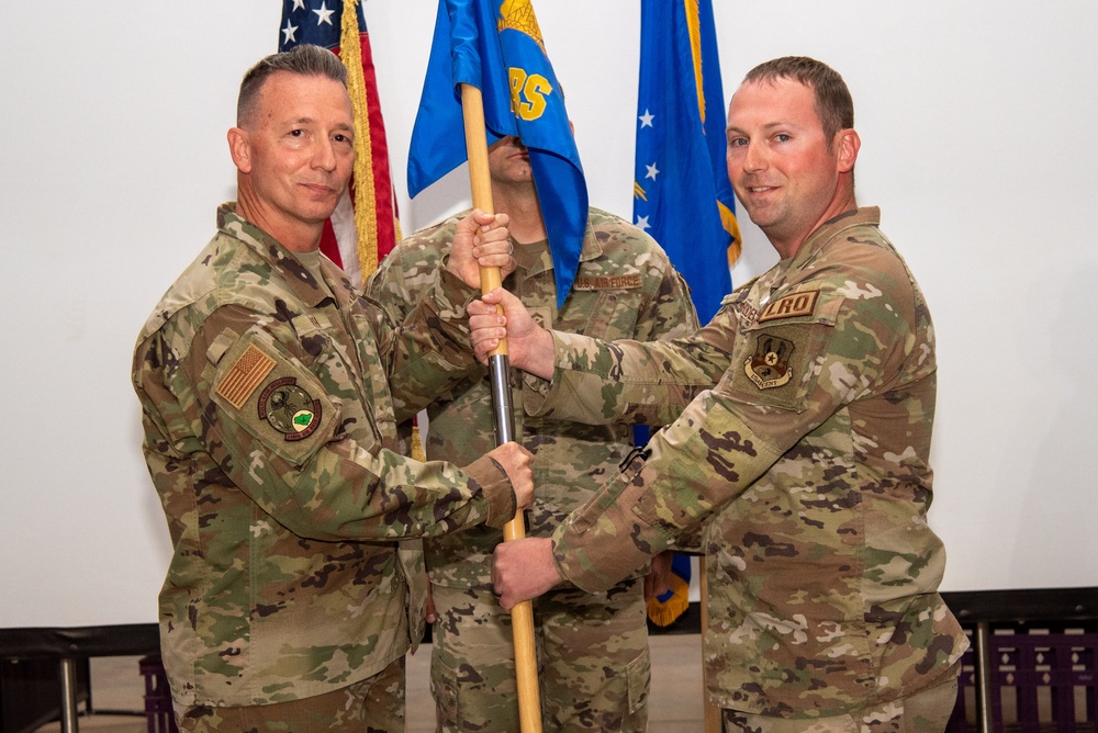 378th ELRS holds change of command ceremony