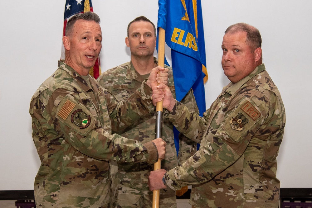 378th ELRS holds change of command ceremony