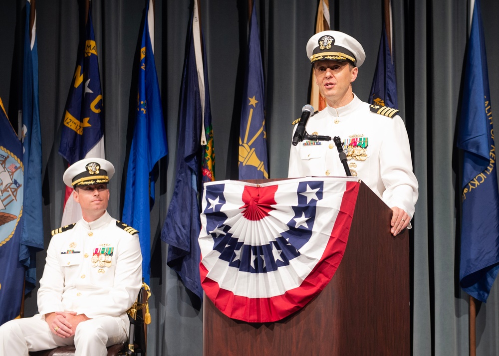 USS Jimmy Carter Change of Command