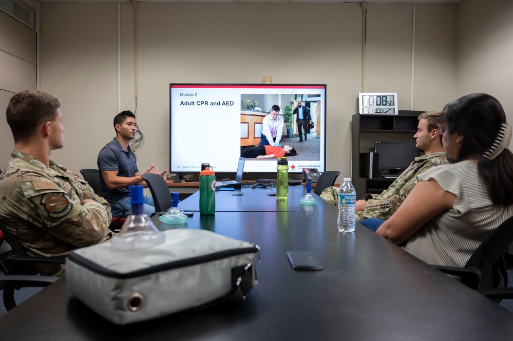 How our Airmen are "Stayin' Alive": volunteers of Team XL pioneer CPR training to build resilient Airmen at Laughlin