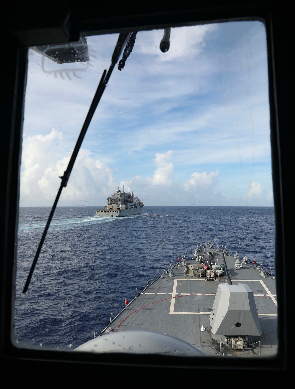 USS Dewey (DDG 105) Conducts Replenishment-at-Sea Exercise During Maritime Training Activity Sama Sama