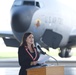 Families of 100th BG veterans join 100th ARW for ‘Squawkin Hawk’ nose art dedication on KC-135