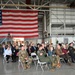 Families of 100th BG veterans join 100th ARW for ‘Squawkin Hawk’ nose art dedication on KC-135