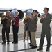 Families of 100th BG veterans join 100th ARW for ‘Squawkin Hawk’ nose art dedication on KC-135