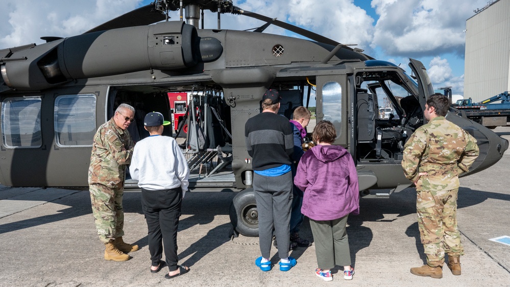 Joint Base Cape Cod Welcomes Latham Centers Students to be ‘Airmen for a Day’