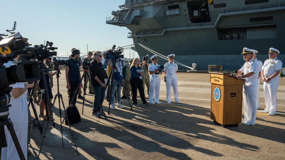 USS Dwight D. Eisenhower Carrier Strike Group Leadership Media Availability