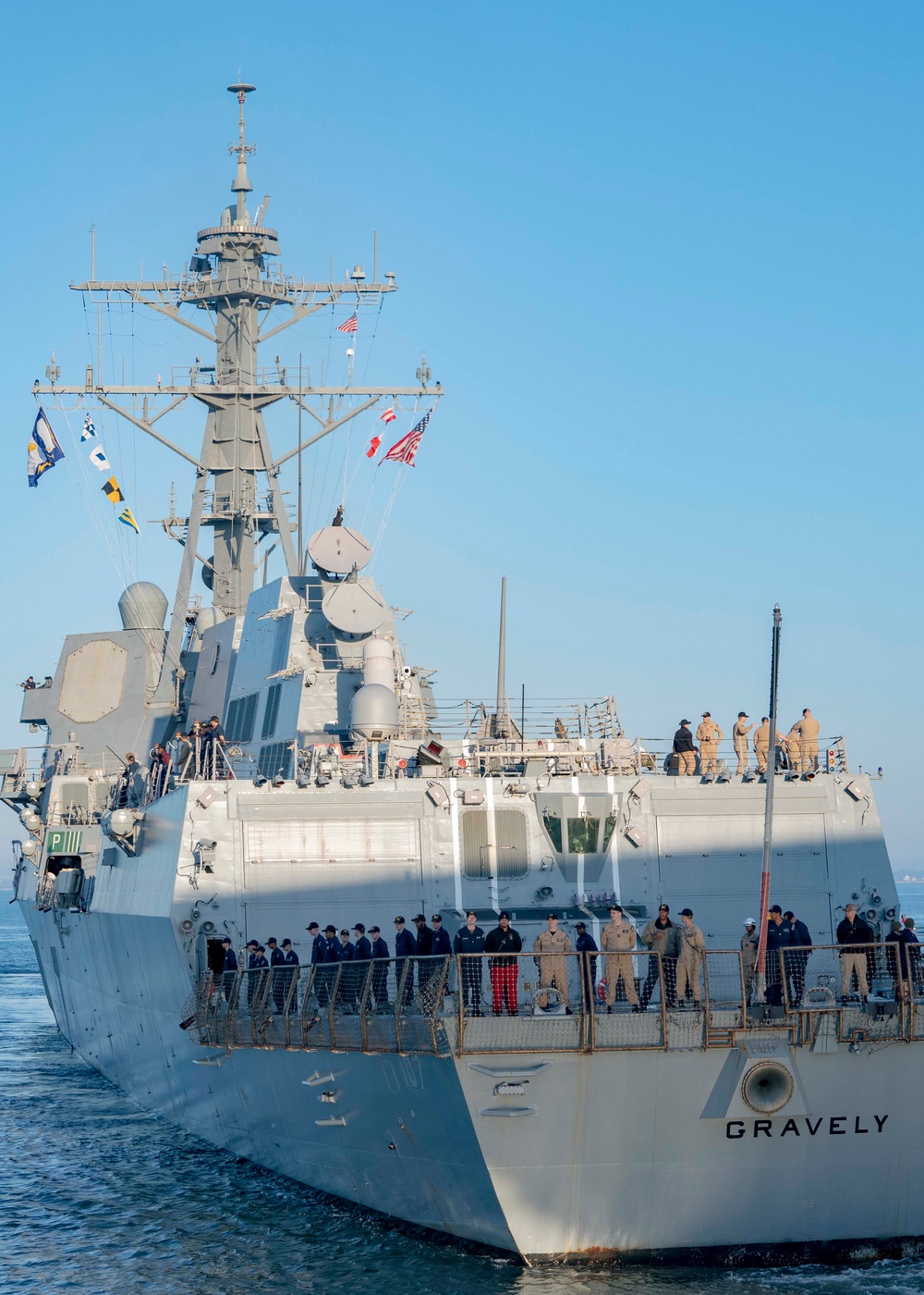 USS Gravely departs for deployment