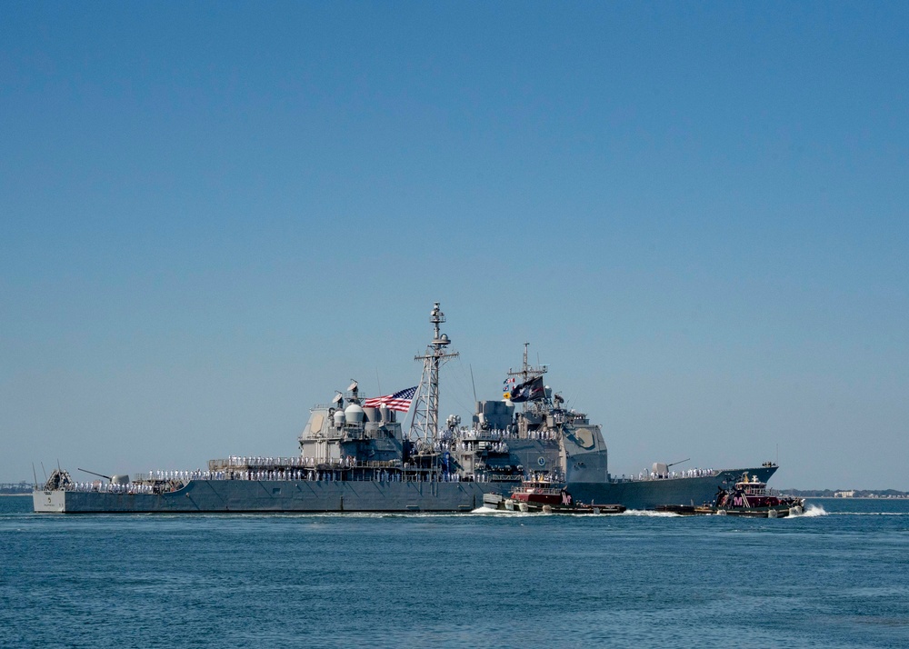 USS Philippine Sea departs for deployment