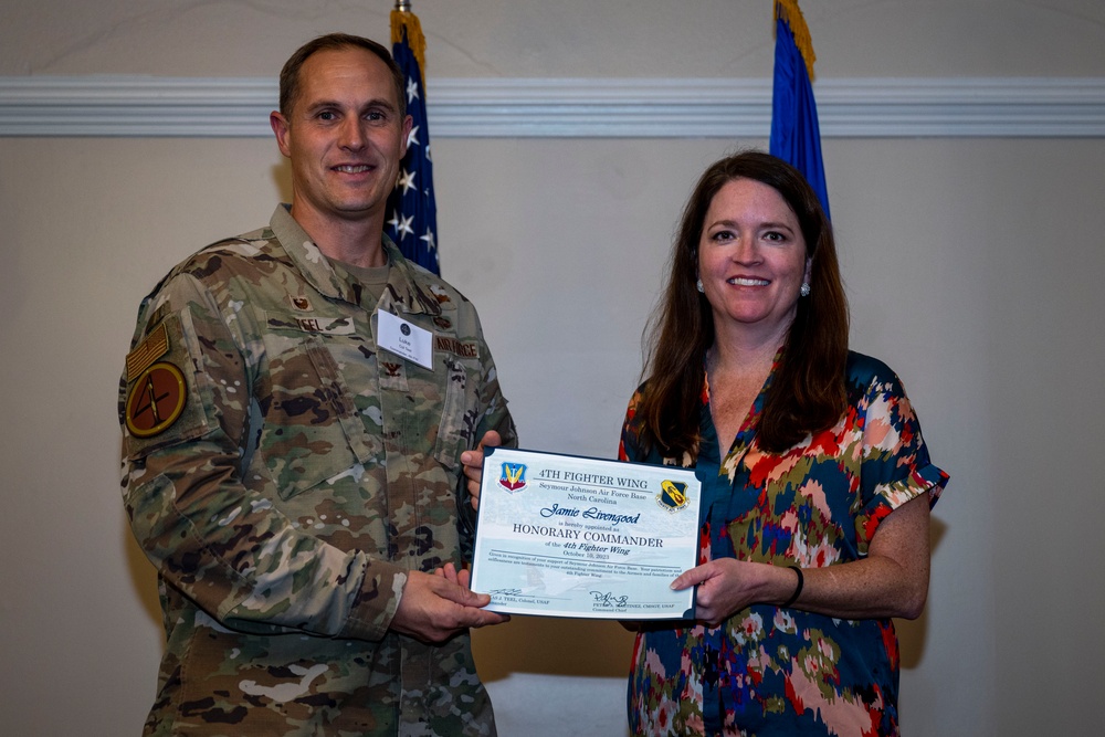 DVIDS - Images - 4th FW holds honorary commander induction ceremony ...