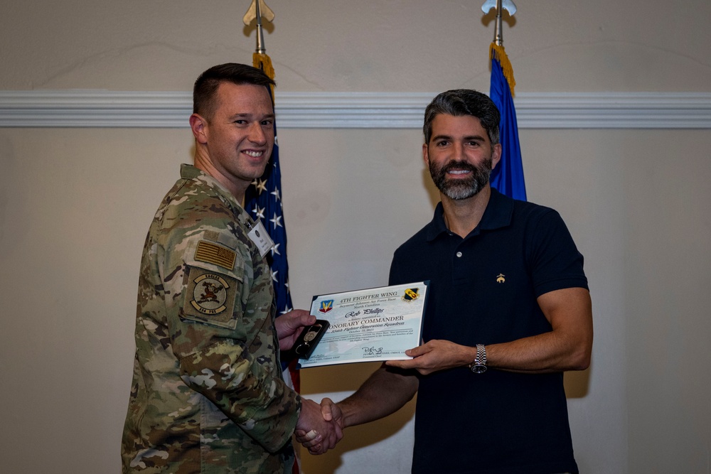 4th FW holds honorary commander induction ceremony