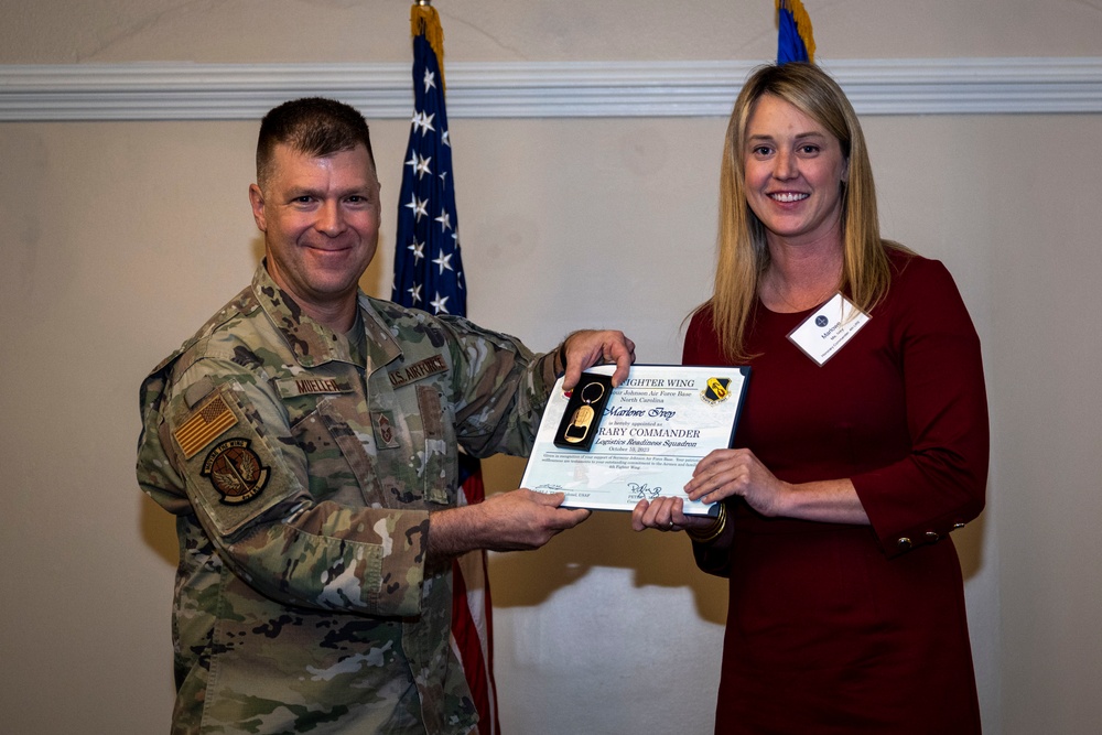 4th FW holds honorary commander induction ceremony