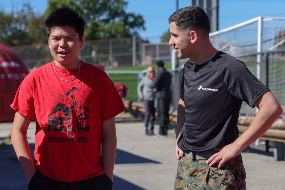 U.S. Marines Visit North East High School During Navy-Marine Week Philadelphia