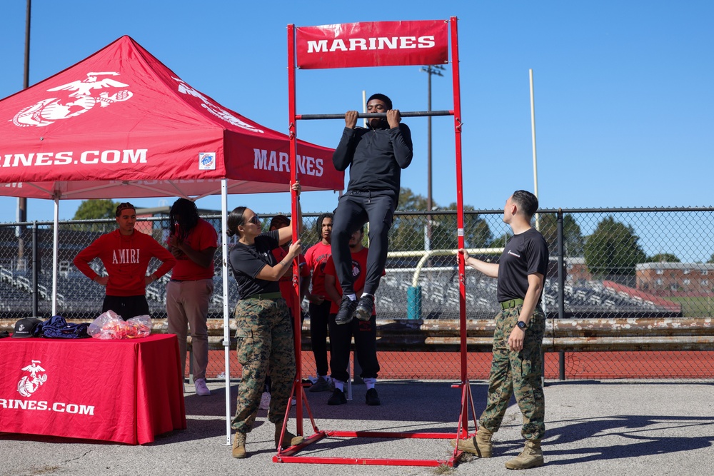 U.S. Marines Visit North East High School During Navy-Marine Week Philadelphia