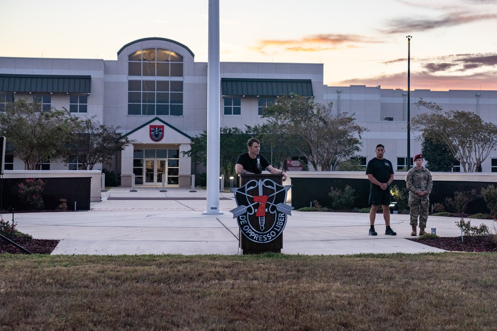 7th Special Forces Group (Airborne) holds a Suicide Prevention Run.