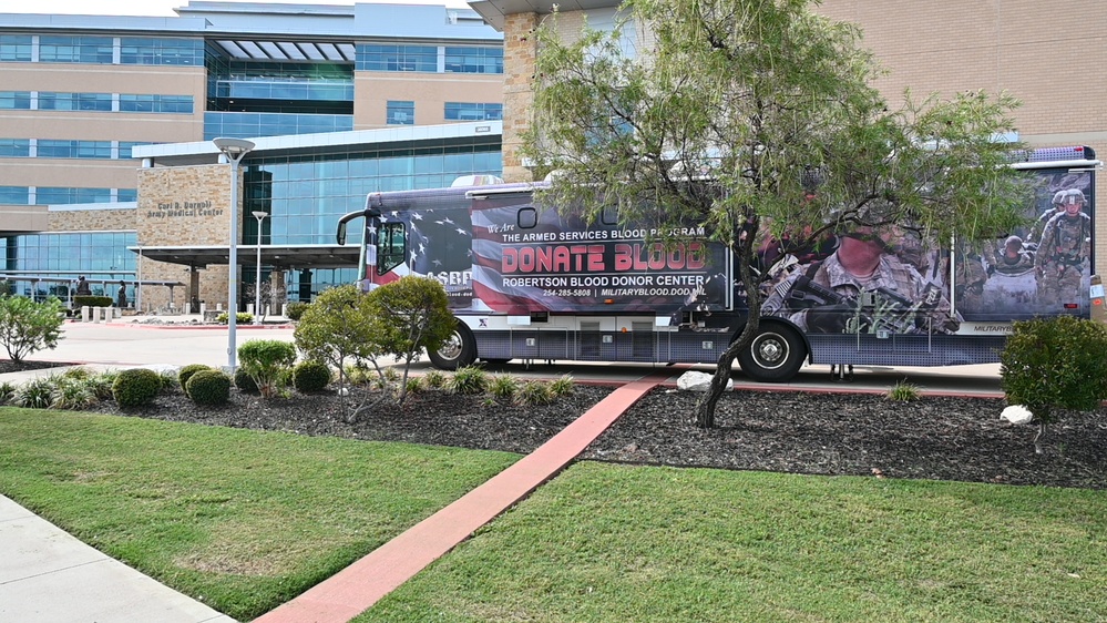 Robertson Blood Donor Center blood mobile back in service after long hiatus