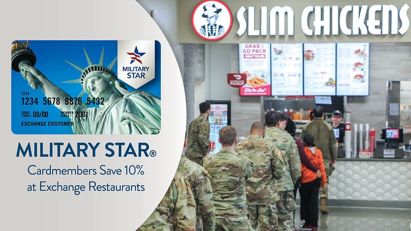 MILITARY STAR Cardmembers Save 10% at Exchange Restaurants