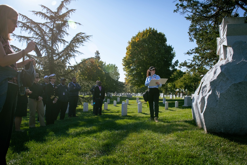 NHHC Supports Tour Honoring “Sacred 20” at Arlington National Cemetery on Navy Birthday