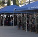 1st Marine Division hosts morning colors ceremony