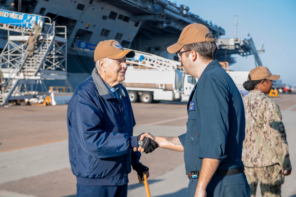 The Dwight D. Eisenhower Carrier Strike Group is Departing Naval Station Norfolk on a Scheduled Deployment