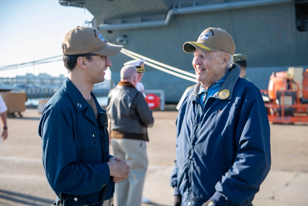 The Dwight D. Eisenhower Carrier Strike Group is Departing Naval Station Norfolk on a Scheduled Deployment