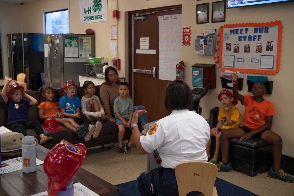 PMRF Fire and Emergency Services department teach fire prevention awareness.