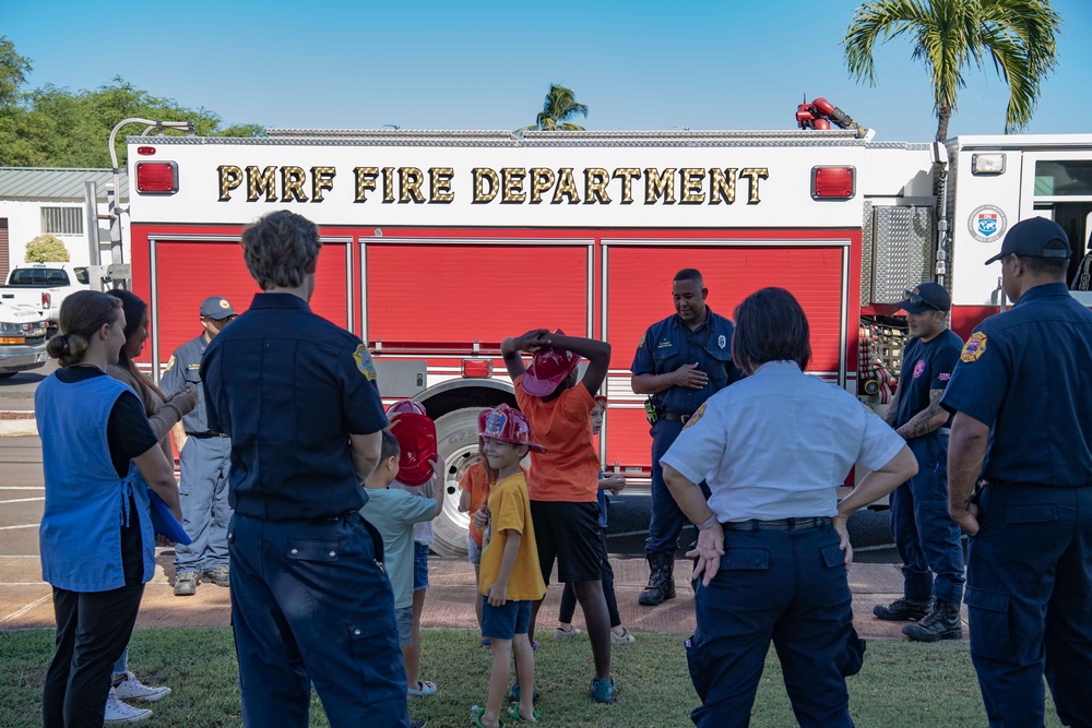 PMRF Fire and Emergency Services department teach fire prevention awareness.