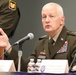 U.S. Army Lt. Gen. Jon Jensen leads a panel at AUSA 2023