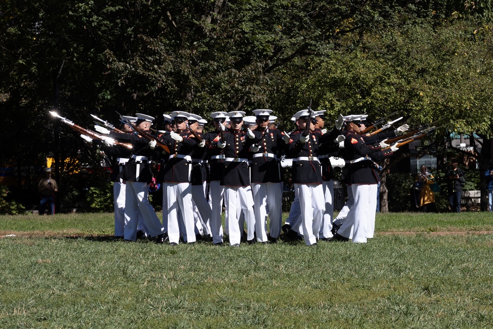 Navy Marine Corps Week; Silent Drill Platoon at Independence Hall