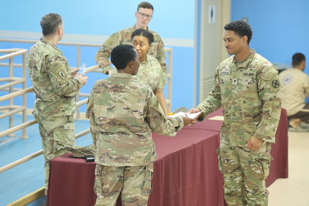 Flu vaccinations at Camp Arifjan, Kuwait, October 2023