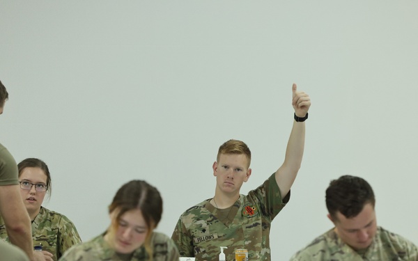 Flu vaccinations at Camp Arifjan, Kuwait, October 2023