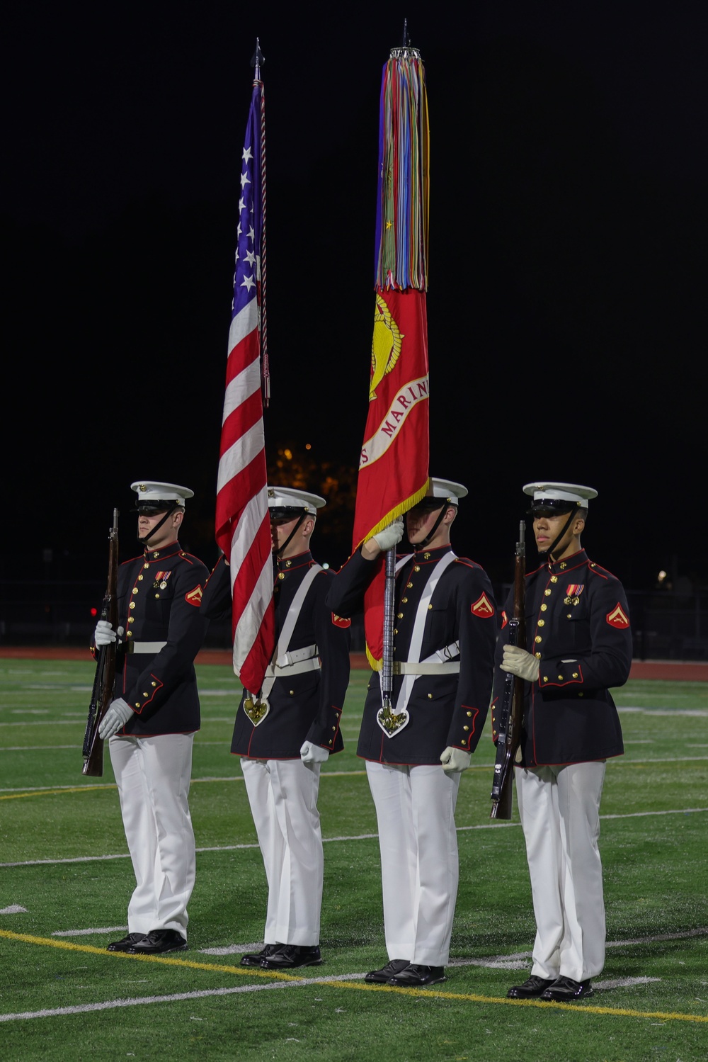 U.S. Marines Perform at Northeast High School During Navy-Marine Week Philadelphia