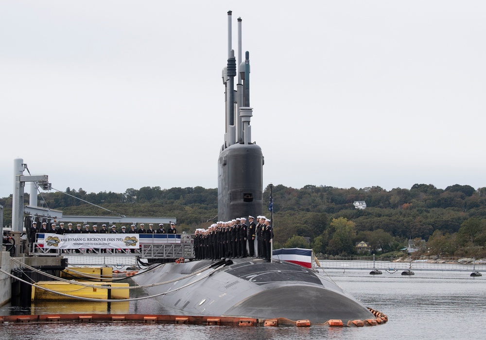 USS Hyman G. Rickover (SSN 795) Commissioning