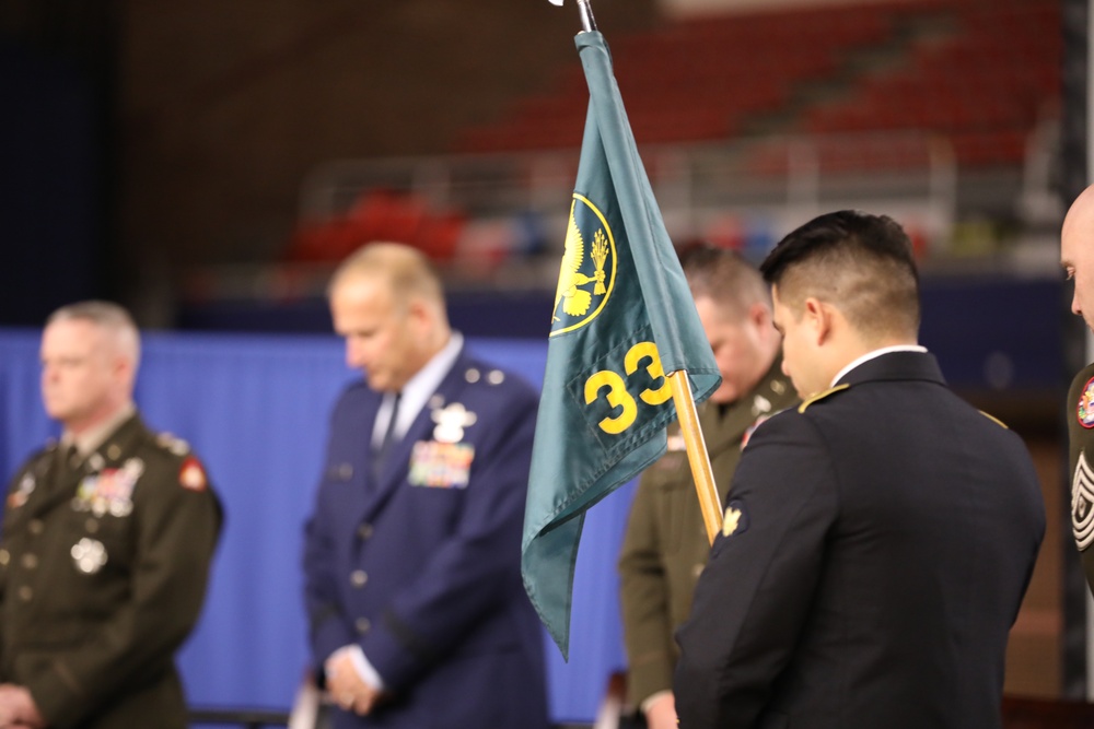 The District of Columbia National Guard’s 33rd Civil Support Team conducts a change of command ceremony