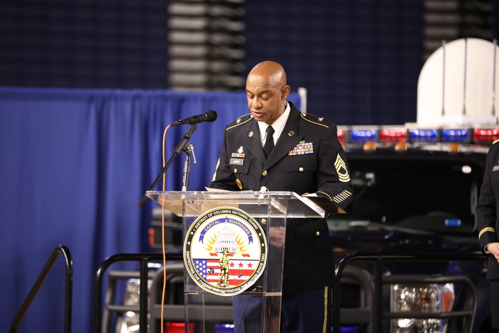 The District of Columbia National Guard’s 33rd Civil Support Team conducts a change of command ceremony