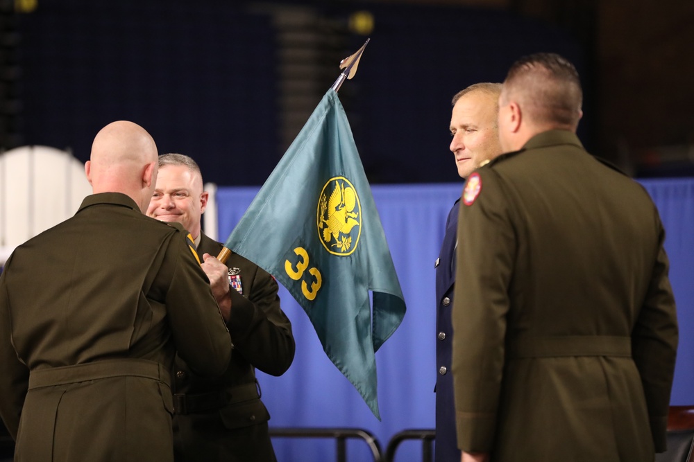 The District of Columbia National Guard’s 33rd Civil Support Team conducts a change of command ceremony