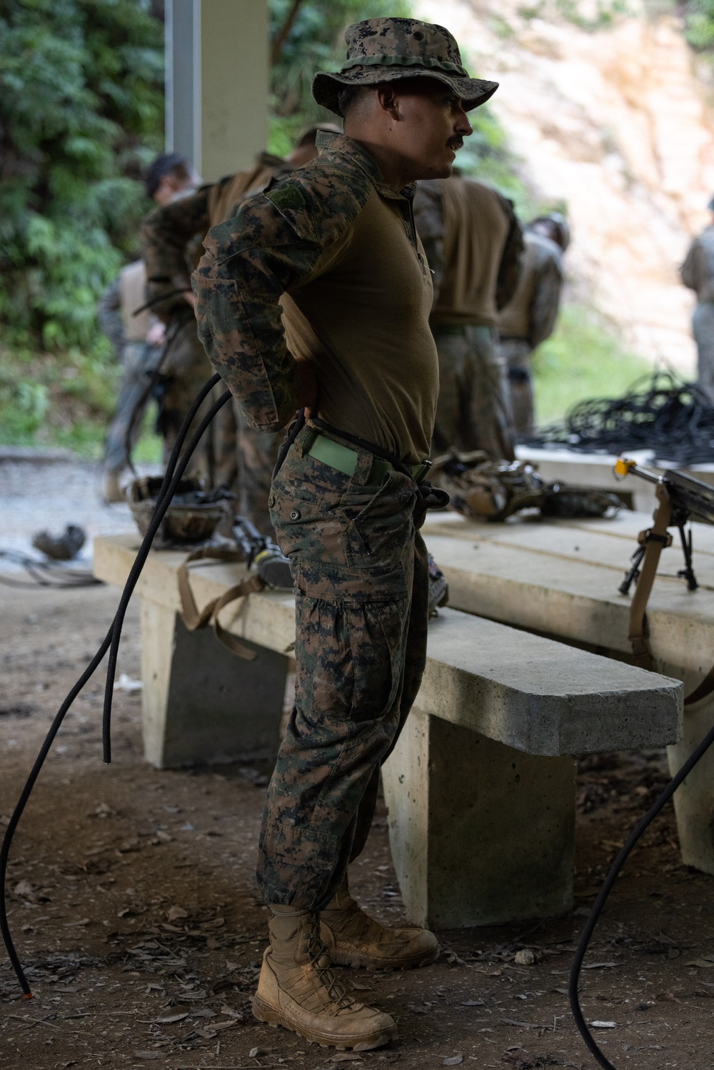 3d Battalion, 5th Marines Basic Jungle Skills Course: Rappelling Techniques