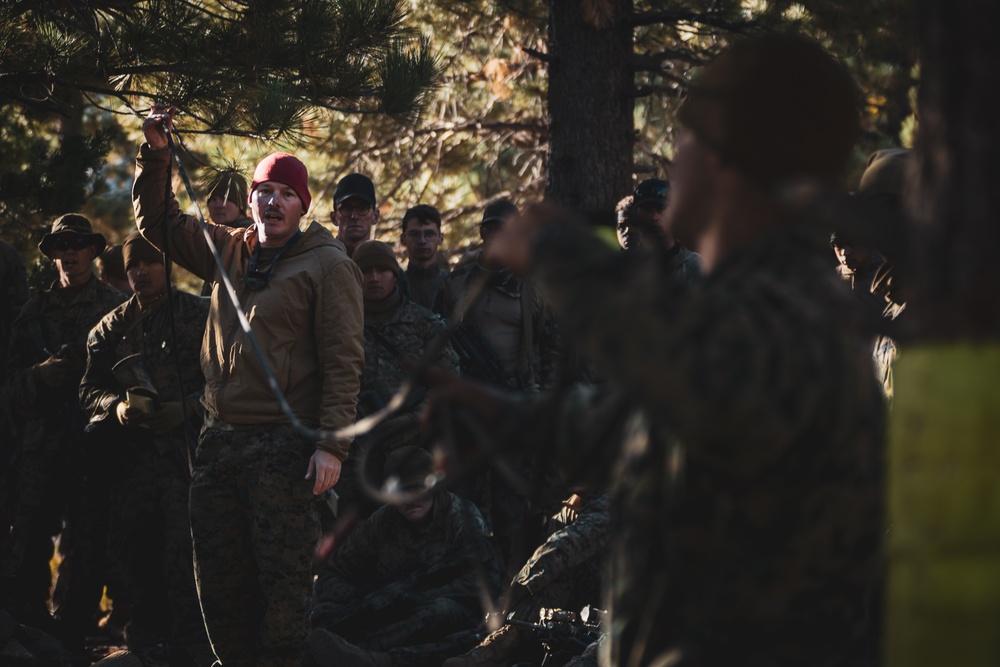 Marines with 2nd Battalion, 5th Marine Regiment, and the French 27 Mountain Infantry Brigade attend classes and perform stream crossing for MTX 1-24