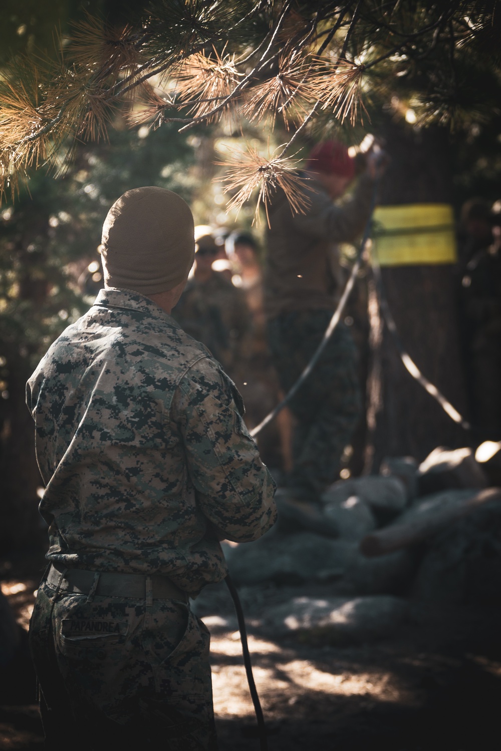 Marines with 2nd Battalion, 5th Marine Regiment, and the French 27 Mountain Infantry Brigade attend classes and perform stream crossing for MTX 1-24