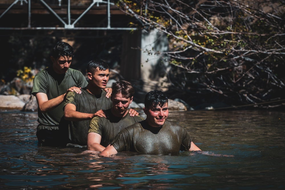 Marines with 2nd Battalion, 5th Marine Regiment, and the French 27 Mountain Infantry Brigade attend classes and perform stream crossing for MTX 1-24