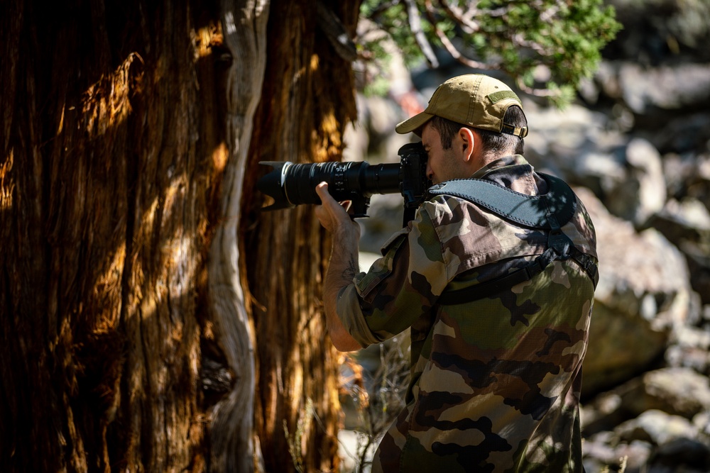 Marines with 1st Marine Division and the French 27th Mountain Infantry Brigade perform gorge crossing for MTX 1-24