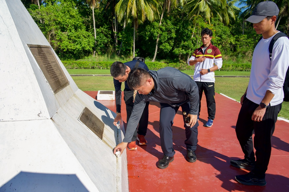 Pacific Partnership 2023 Visits Japanese Memorial in Wewak