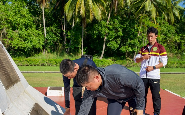 Pacific Partnership 2023 Visits Japanese Memorial in Wewak