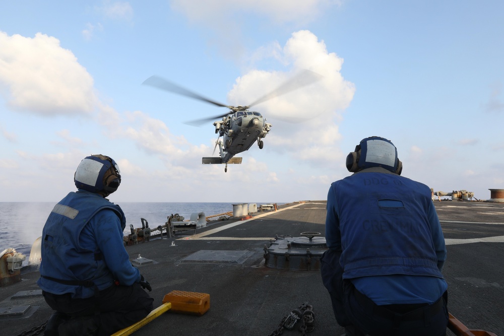 Flight Operations Onboard USS Ramage